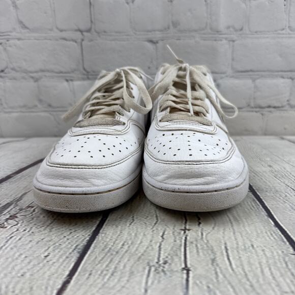 Nike Men’s Court Vision Low Size 8.5 Triple White‎ DH2987-100 - Picture 2 of 10